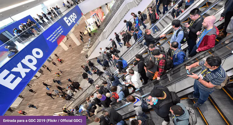 Salão de entrada para o evento GDC 2019